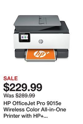 Office Depot Hp officejet pro 9015e wireless color all-in-one printer with hp+ (1g5l3a) offer