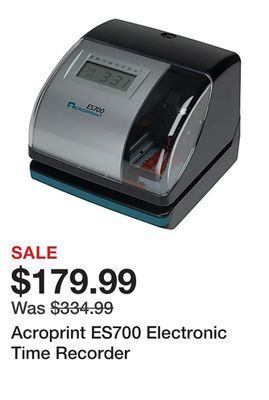 Office Depot Acroprint es700 electronic time recorder offer