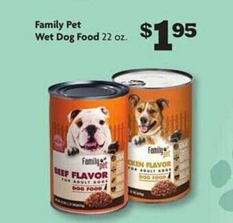 Family Dollar Family pet wet dog food offer