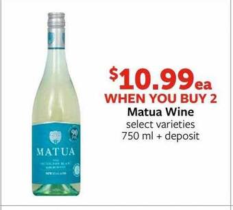 Fareway Matua wine offer