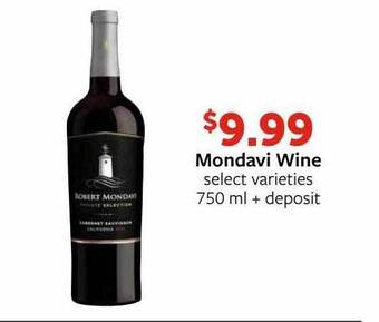 Fareway Mondavi wine offer