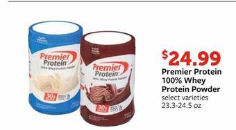 Fareway Premier protein 100% whey protein powder offer