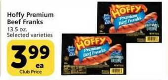 Vons Hoffy Premium Beef Franks offer