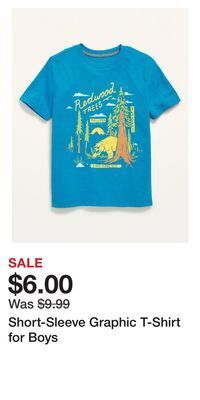 Old Navy Short-sleeve graphic t-shirt for boys offer