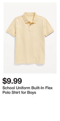 Old Navy School uniform built-in flex polo shirt for boys offer