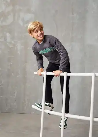 Mango Printed message sweatshirt offer