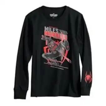 Kohl's Boys 8-20 marvel spider-man miles morales long sleeve graphic tee offer