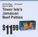 Key Food Tower isle's jamaican beef patties offer