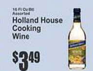 Key Food Holland house cooking wine offer