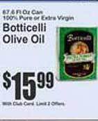 Key Food Botticelli olive oil offer