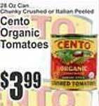 Key Food Cento organic tomatoes offer