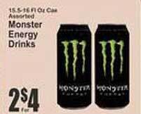 Key Food Monster energy drinks offer