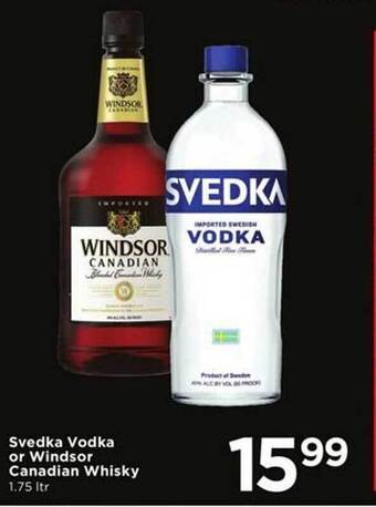 Cub Foods Svedka vodka or windsor canadian whisky offer