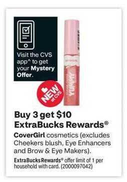 CVS Covergirl cosmetics offer