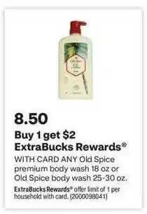 CVS Old spice premium body wash 18 oz or old spice body wash or old spice body wash offer