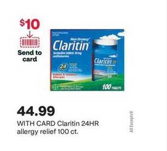 CVS Claritin 24hr allergy relief offer