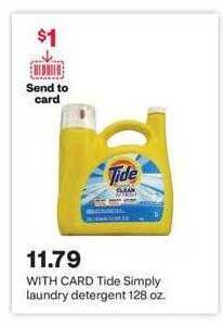 CVS Tide simply laundry detergent offer