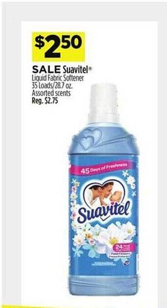 Dollar General Suavitel liquid fabric softener offer