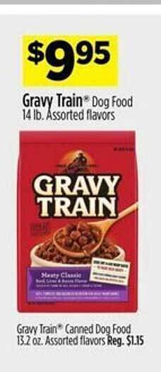 Dollar General Gravy train dog food offer