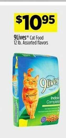 Dollar General 9lives cat food offer