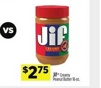 Dollar General Jif creamy peanut butter offer