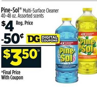 Dollar General Pine-sol multi-surface cleaner offer