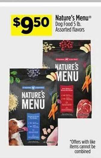 Dollar General Nature's menu dog food offer