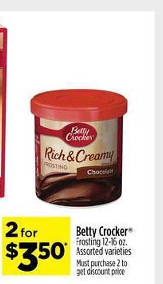 Dollar General Betty crocker frosting offer