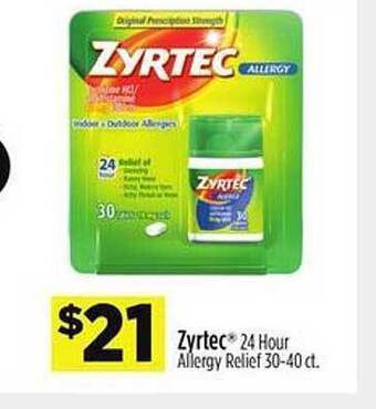 Dollar General Zyrtec 24 hour allergy relief offer