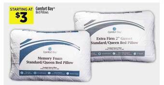 Dollar General Comfort bay bed pillows offer