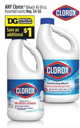 Dollar General Clorox bleach offer