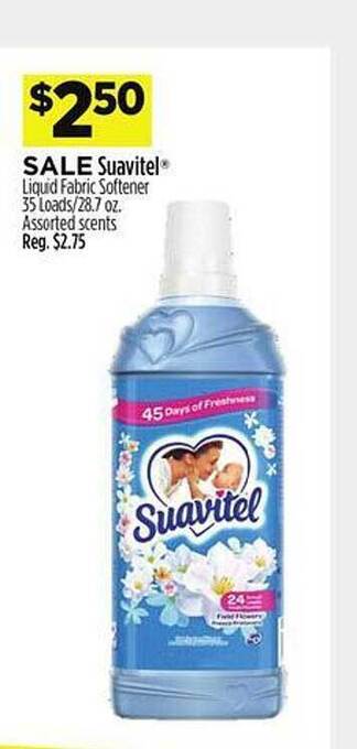 Dollar General Suavitel liquid fabric softener offer