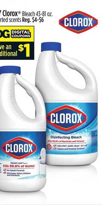 Dollar General Clorox bleach offer