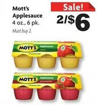 Family Dollar Mott's applesauce offer