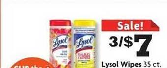 Family Dollar Lysol wipes offer