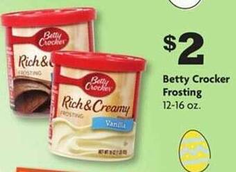 Family Dollar Betty crocker frosting offer