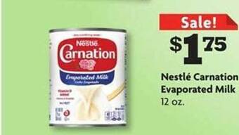 Family Dollar Nestlé carnation evaporated milk offer
