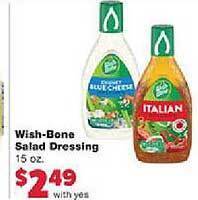 Family Fare Wish-bone salad dressing offer