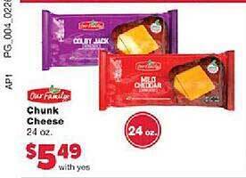 Family Fare Our family chunk cheese offer