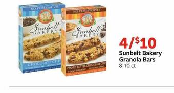 Fareway Sunbelt bakery granola bars offer