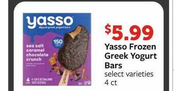 Fareway Yasso frozen greek yogurt bars offer