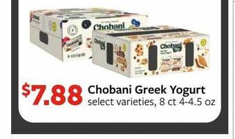 Fareway Chobani greek yogurt offer