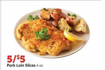 Fareway Pork loin slices offer