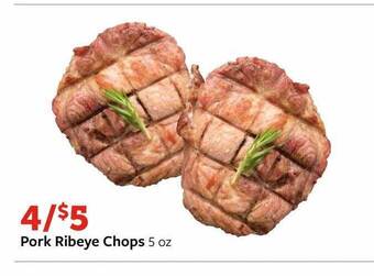 Fareway Pork ribeye chops offer