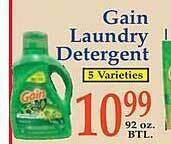 Market Basket Gain laundry detergent offer