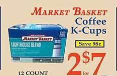 Market Basket Market basket coffee k-cups offer