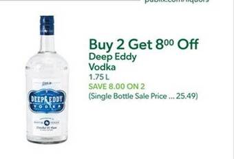 Publix Deep eddy vodka offer