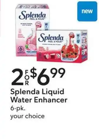 Publix Splenda liquid water enhancer offer