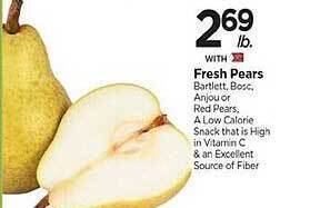 Tops Fresh pears offer