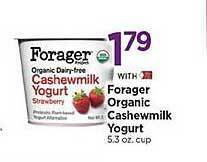 Tops Forager organic cashewmilk yogurt offer